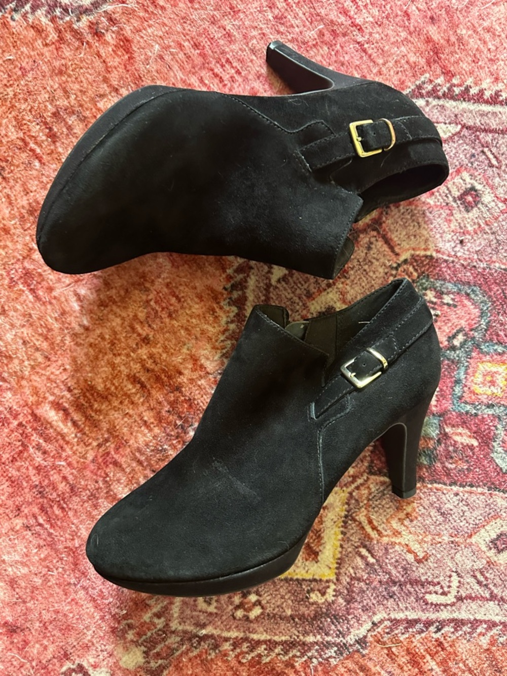 Clark’s ankle side zip bootie.